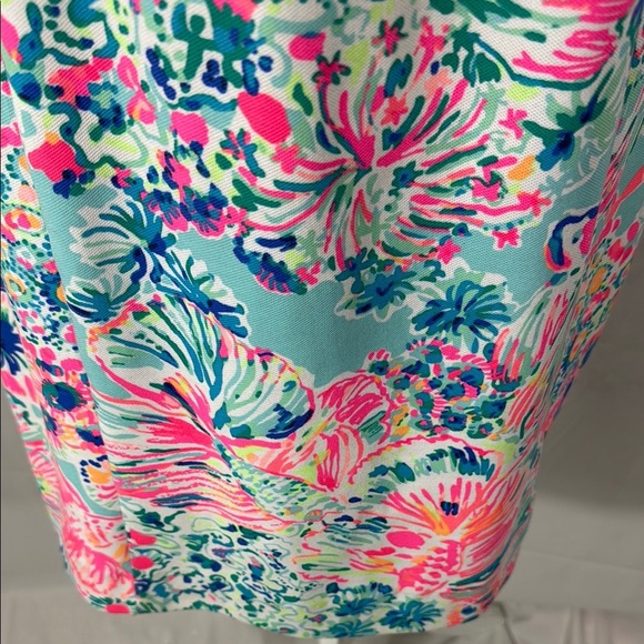 Lilly Pulitzer Arden Etuikleid Mini Serene Blau Gypsea Fransen Size M - Picture 6 of 10